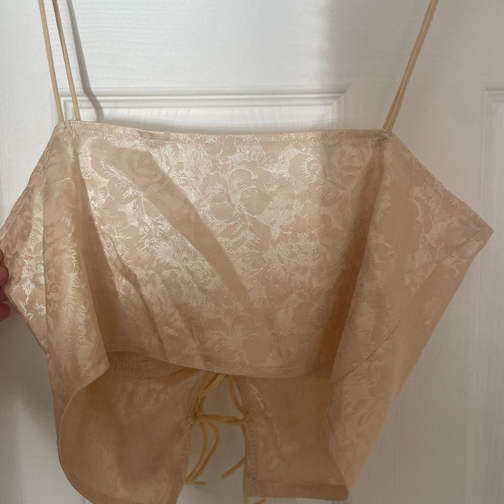 Y2K Silky Floral Crop Top